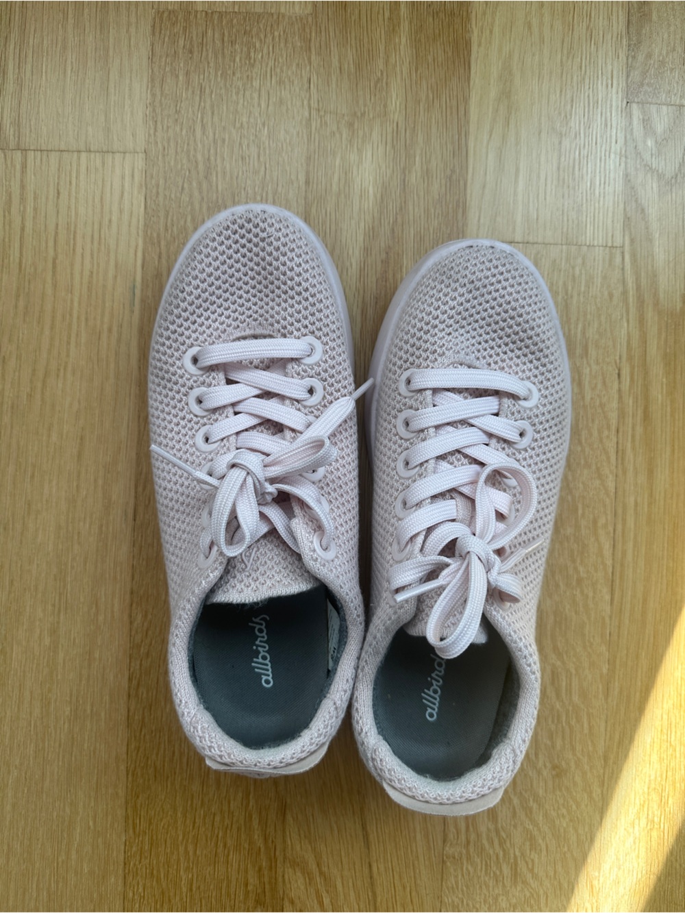 Women’s Allbirds Tree Pipers, Size 8, Pink, Calm Taupe